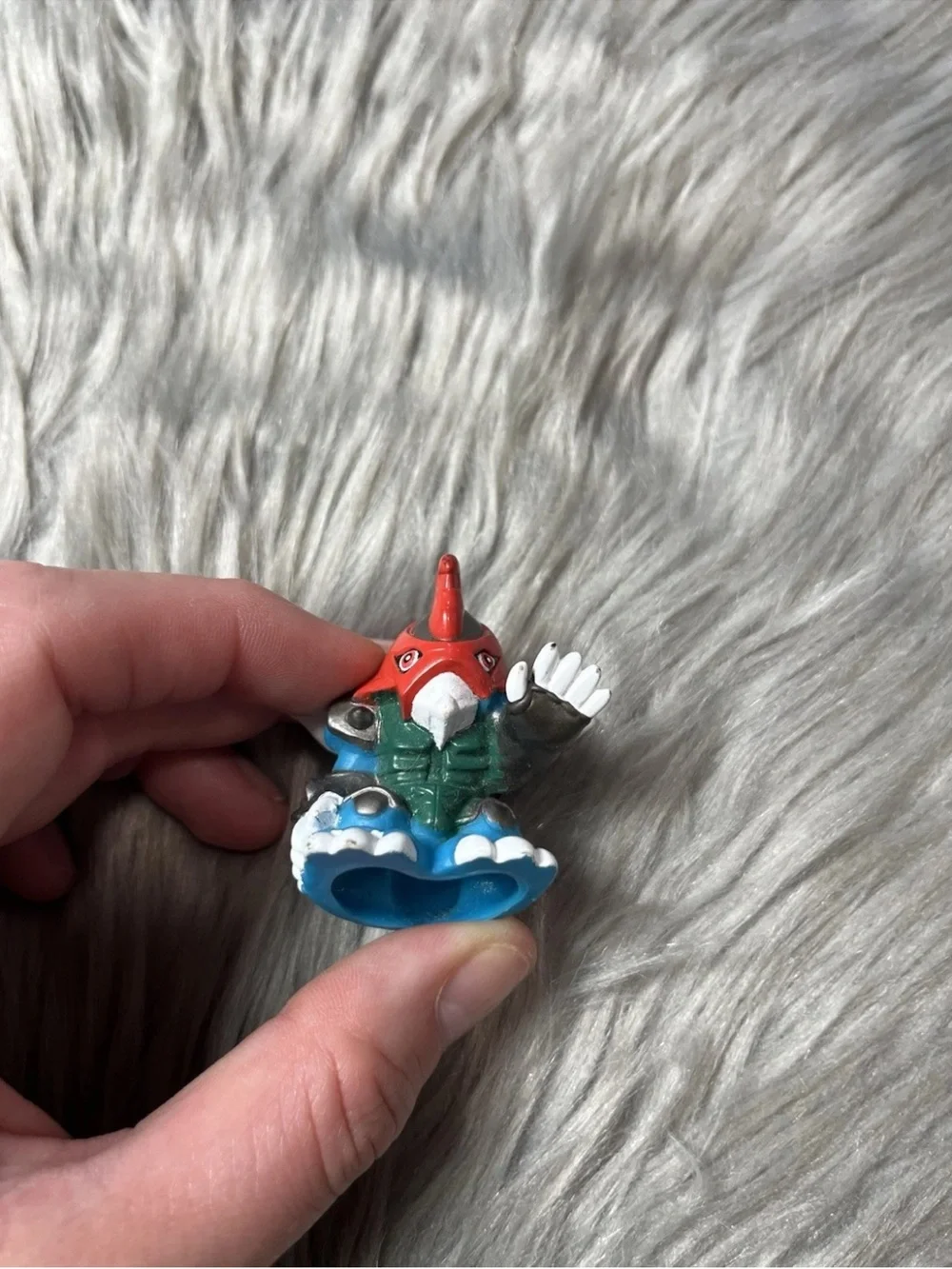 Vintage 2000 Digimon Paildramon Finger Puppet Bandai Figure